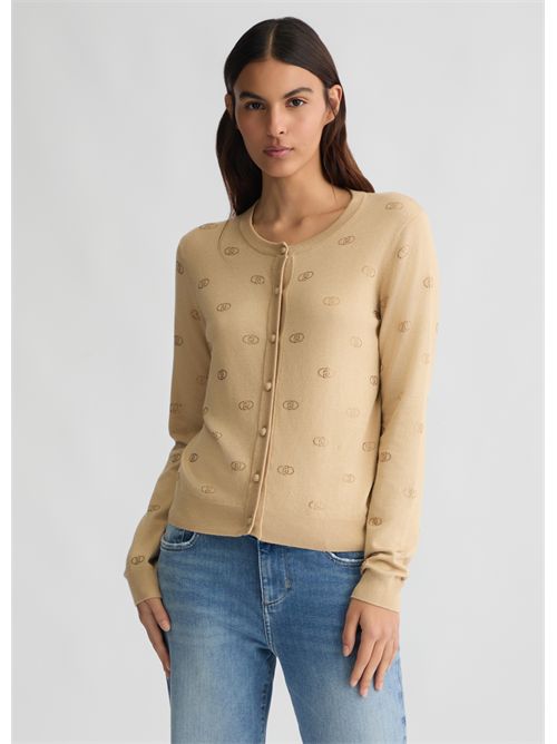 cardigan woman beige LIU JO | WA5053MS49I/60920